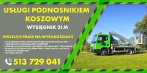 podnośnik koszowy płock, montaż oświetlenia, prace dekarskie, odśnieżanie dachów, montaż reklam i banerów, usługi podnośnikiem koszowym, podnośnik płock